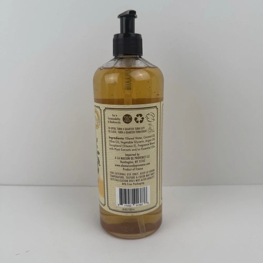 A La Maison Honeysuckle Body Wash Argan Olive Oils 25.36oz France